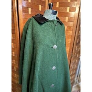 Vintage Austrian Wool Loden Cape – Original Lanz Salzburg Green Robinhood